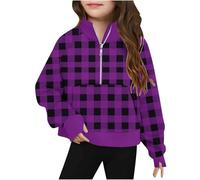 Girls Sweatshirt Cute Stripe Printed Long Sleeves Sweatshirts Casual Crew Neck Fall Winter Pullover Tops Toddler Clothes Casual Comfy Fleece Jumper School Warm Teen Girl Coat