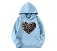 Girls Sweatshirt Pullover Cute Printed Long Sleeves Hoodies with Pocket Casual Crew Neck Fall Winter Pullover Tops Toddler Clothes Comfy Jumper School Warm Teen Girl Sweatshirts