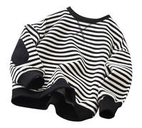 Girls Sweatshirt Solid Color Cotton Lightweight Casual Outerwear Cute Long Sleeved Tops UK Fall Clothes Activewear for Childrens Unisex Age 2-13 Years Black