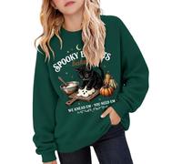 Girls' Sweatshirt without Hood - Halloween Pullover Children Girls Comfortable Crew Neck Jumper Children's Jumper Fashionable Casual Fleece Costume Outfit for Halloween Costume Party