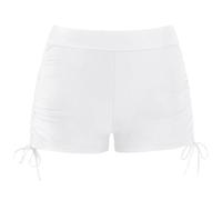 Girls Swim Shorts Lightweight Girls Beach Short Adjustable Ruched Side Tie Bikini Bottoms Board Girl Swimming Short Childrens Elastic Waist Pants for Spring Summer Holidays Age 5-14 Years