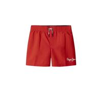 Pepe Jeans Boy's PJ Solid Swimshort Shorts, Red (Crispy RED), 12 Years