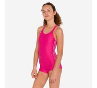 Girls’ Swimming 1-piece Shorty Swimsuit - 100 Vega Ataa Pink