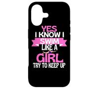 Girls Swimming Funny Swim Like A Girl Case for iPhone 17