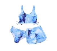 Girl's Swimsuits Bikini Set Shorts Girls 3 Piece Bathing Suit with Cover Up Beach Swimming Shorts for Teen Junior Girls 2 pieces Swimsuit Swimming Shorts Size 9 10 11 12 13 Years