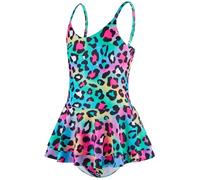 Girls Swimsuits One Shoulder Ruffle Swimwear Floral Bathing Suit Swim Shorts Size 12