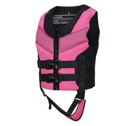 Girls Swimwear Life Vest for Pool Beach and Outdoor Activities Comfortable Bathing Suit for Kids Age 2 to 14 Years Penguin Print Ruffle Design Adjustable Safely Summer (9-12Years) Hot Pink