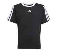 adidas Sportswear Junior Girls Essentials T-Shirt, Black/White, Size 7-8 Years Black/White