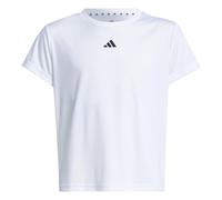 adidas Girl's Train Essentials Regular Fit Logo Training T-Shirt Junior Girls, White/Black, 13-14 Years