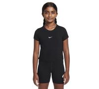 Nike Sportswear Older Kids' (Girls') Cropped T-Shirt - Black - Modal/Cotton/Elastane XL