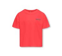 Girl's T-shirt Only Kogmaiken Life Crop Beige 7/8 ans