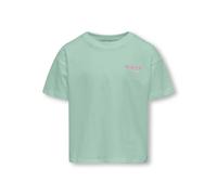 Girl's T-shirt Only Kogmaiken Life Crop Vert 11/12 ans