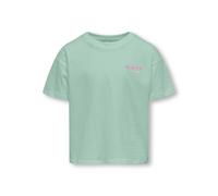 Girl's T-shirt Only Kogmaiken Life Crop Vert 9/10 ans