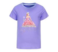 Girls' T-Shirt Summer Short Sleeve Tshirt Cute Cotton Princess Glinda Design Top Tee Ages 4-13 Years (UK, Age, 9 Years, 10 Years, Regular, Purple)