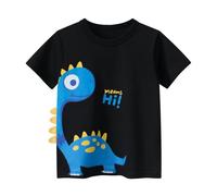 Girls T Shirts Age 9-10-Boys Three-Asaurus 3rd Birthday Dinosaur Three Year Old Boy Girl T-Shirt (Black 3-4 Years)