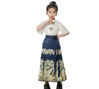 Girls Tank Tops with Shorts Set School Girl Costume Uniform Fashion Letter Love Printed Tshirt and Tulle Skirt Vacation Outfits Ruffled Top Fancy Dress Birthday Clothing Blue