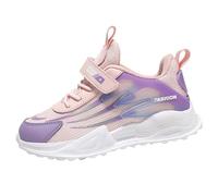 Girls Tennis Sports Shoes Kids Mesh Breathable Walking Running Trainers Lightweight Anti-Slip Wide Sneakers Soft Sole High Top Wide Athletic Footwear (Purple, 12.5 Little Child)