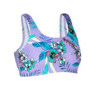 Girl's Textured Swimsuit Bra Top - 500 Lana Orchid Purple