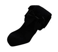 Girls Tights Cotton Cable Knit Footed Pantyhose Seamless Leggings Bow Tights Toddler Baby Girl Pants Fall Outfits Baby Casual Cute Clothes (Black, 4-6 Years)