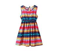 Girls Toddler Kids Crew Neck Summer Sleeveless Casual Beach Floral Prints Party Dress Girls Size 5 Girls Two Piece Dress