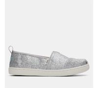 Girls Toms Juniors Alpargata Classic Espadrilles in Silver