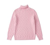 Girls Tops Spring Autumn Winter Little Girls Comfortable Casual Bottoming Children's Sweaters Dot Leggings Baby (Pink, 9-10 Years)