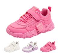 Girls Trainers All Seasons Fashion Flat Sole Thick Sole Non Slip Lightweight Lace Up Hook Loop Solid Colour Casual Shoes for Girls