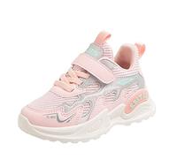 Girls Trainers All Seasons Flat Lightweight Mesh Breathable Solid Lace Up Hook Loop Casual Style Shoes for Girls Everyday Wear
