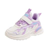 Girls Trainers All Seasons Flat Lightweight Mesh Breathable Solid Lace Up Hook Loop Casual Style Shoes for Girls Everyday Wear