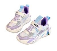 Girls Trainers Casual Comfortable Lightweight Breathable Running Shoes for Kids Age 5-12 with Fashionable Princess Design Non Slip Everyday Wear Toddler Athletic Footwear