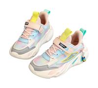 Girls Trainers Casual Comfortable Lightweight Breathable Running Shoes for Kids Age 5-12 with Fashionable Princess Design Non Slip Everyday Wear Toddler Athletic Footwear
