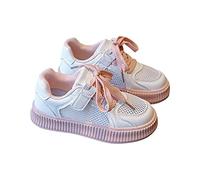 Girls Trainers Cookie Sneakers Mesh Casual Shoes Breathable Board Shoes for Everyday Wear Lightweight Sole for Toddler Little and Big Kids