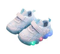 Girls Trainers Flower Print Led Light up Soft Sole Casual Sneakers