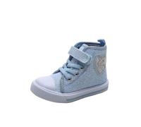 Girls Trainers High Top Glitter Canvas Hook Loop Casual Sneakers