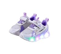Girls Trainers Light Up Shoes with Breathable Mesh Upper Non Slip Sole Glowing LED Flashing Sneakers for Active Play Comfortable Walking Footwear for Girls Age 1 to 6