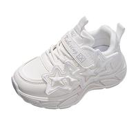Girls Trainers Star Pattern Flat Sole Sandals Non Slip Outsole Hook Loop Closure for Secure Fit Seasonal Playground Casual Shoes