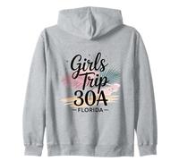 Girl's Trip 30A Seaside Rosemary Girl's Travel Crew Besties Zip Hoodie