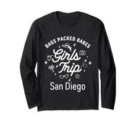 Girls Trip Babes Vacation Travel San Diego Long Sleeve T-Shirt