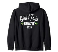 Girls' Trip Brazil 2026 | Girls Travel Vacation Zip Hoodie