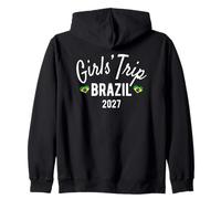 Girls' Trip Brazil 2027 | Girls Travel Vacation Zip Hoodie