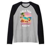 Girls Trip Cancun 2027 Vacation Raglan Baseball Tee