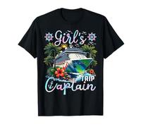 Girl's Trip Captain Cruise Vacation T-Shirt