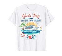 Girls Trip Cheap Than Therapy Tropical Girl Cruising 2026 T-Shirt