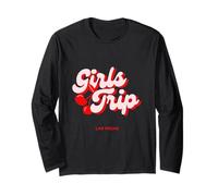 Girls Trip Cherries Las Vegas Nevada Vacation Long Sleeve T-Shirt
