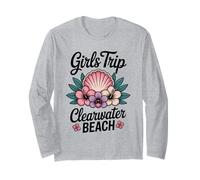 Girl's Trip Clearwater Beach Florida Travel Crew Besties Long Sleeve T-Shirt