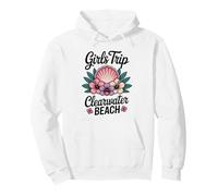 Girl's Trip Clearwater Beach Florida Travel Crew Besties Pullover Hoodie