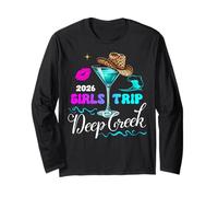 Girls Trip Deep Creek 2026 Vacation Weekend Birthday Squad Long Sleeve T-Shirt