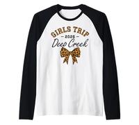 Girls Trip Deep Creek 2026 Vacation Weekend Birthday Squad Raglan Baseball Tee