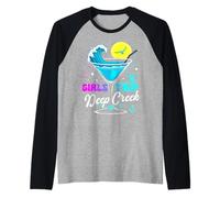 Girls Trip Deep Creek 2026 Vacation Weekend Birthday Squad Raglan Baseball Tee