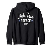 Girls' Trip Greece 2027 | Girls Travel Vacation Zip Hoodie